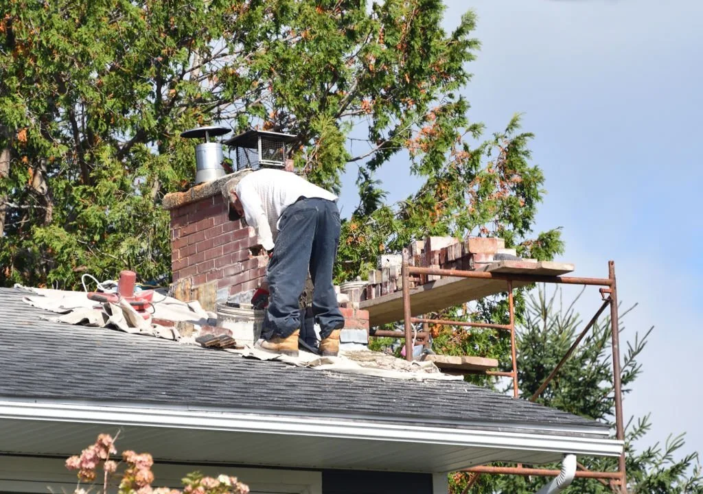 Crown and cap repair on a residential roof